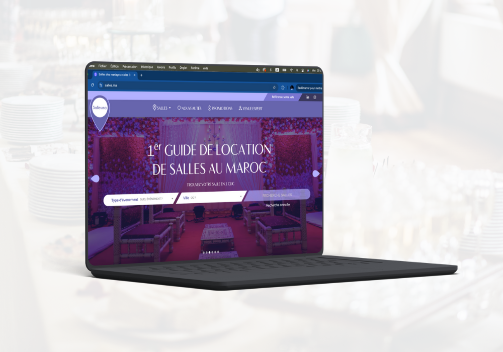 Capture d'écran du projet Salles.ma
